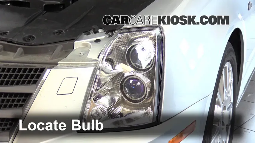 2011 Cadillac STS 3.6L V6 Lights Headlight (replace bulb)
